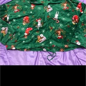 Plus Size Crop Top Christmas Pullover